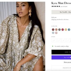Kyra Mini Dress ~ Olive
